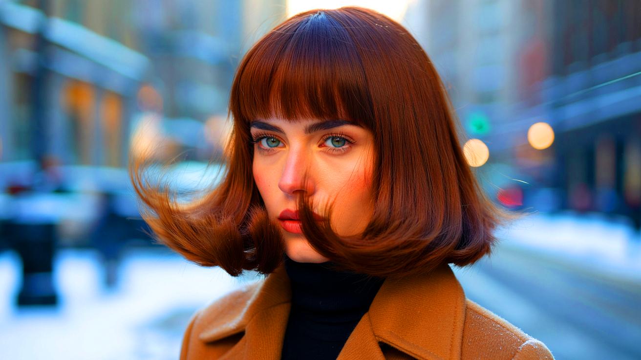 La “full fringe” est la frange la plus rajeunissante cet hiver