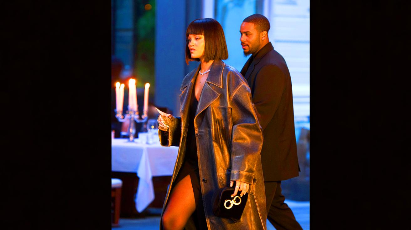 Lors d’un dîner en amoureux, Rihanna dévoile sa nouvelle coupe : un carré long avec frange rideau – elle est sublime !