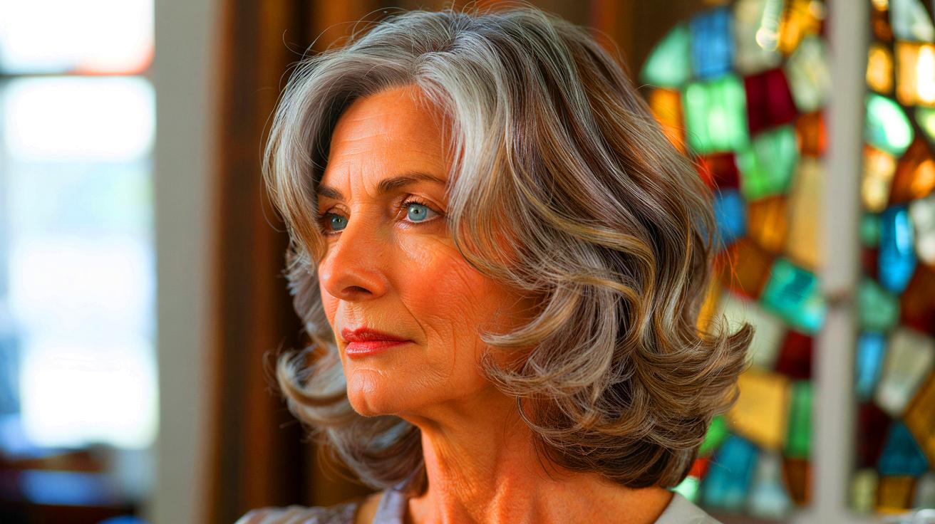 Découvrez le "stained glass hair" pour camoufler les cheveux gris