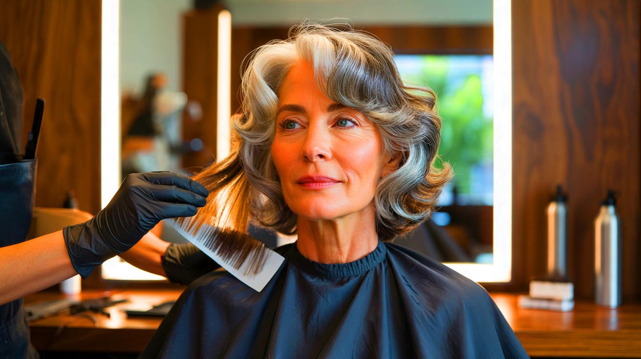 La “coloration inversée” : l’astuce secrète des coiffeurs pour sublimer les cheveux poivre et sel