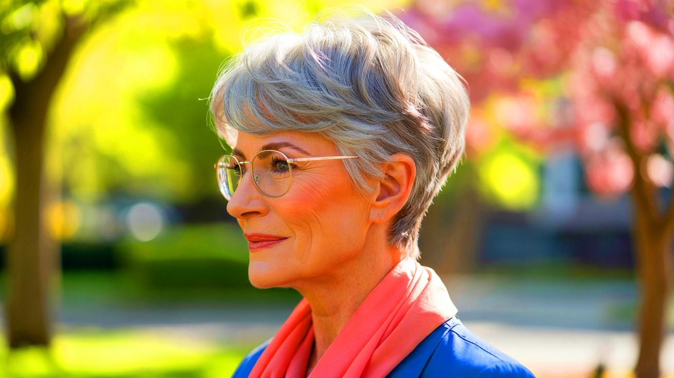 Coiffure après 70 ans : la “trixie cut” est la coupe courte rajeunissante du printemps