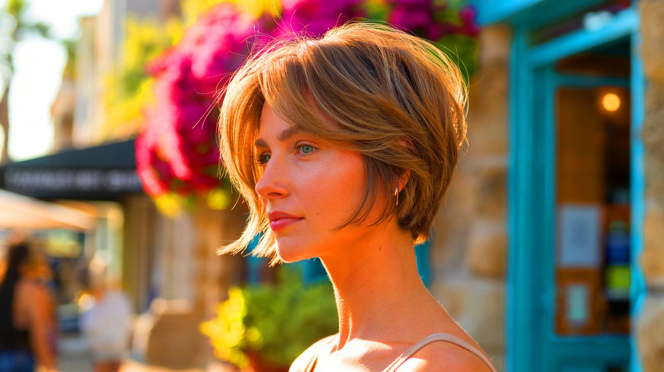 Cheveux fins : la trixie cut est la coupe courte tendance de l’été