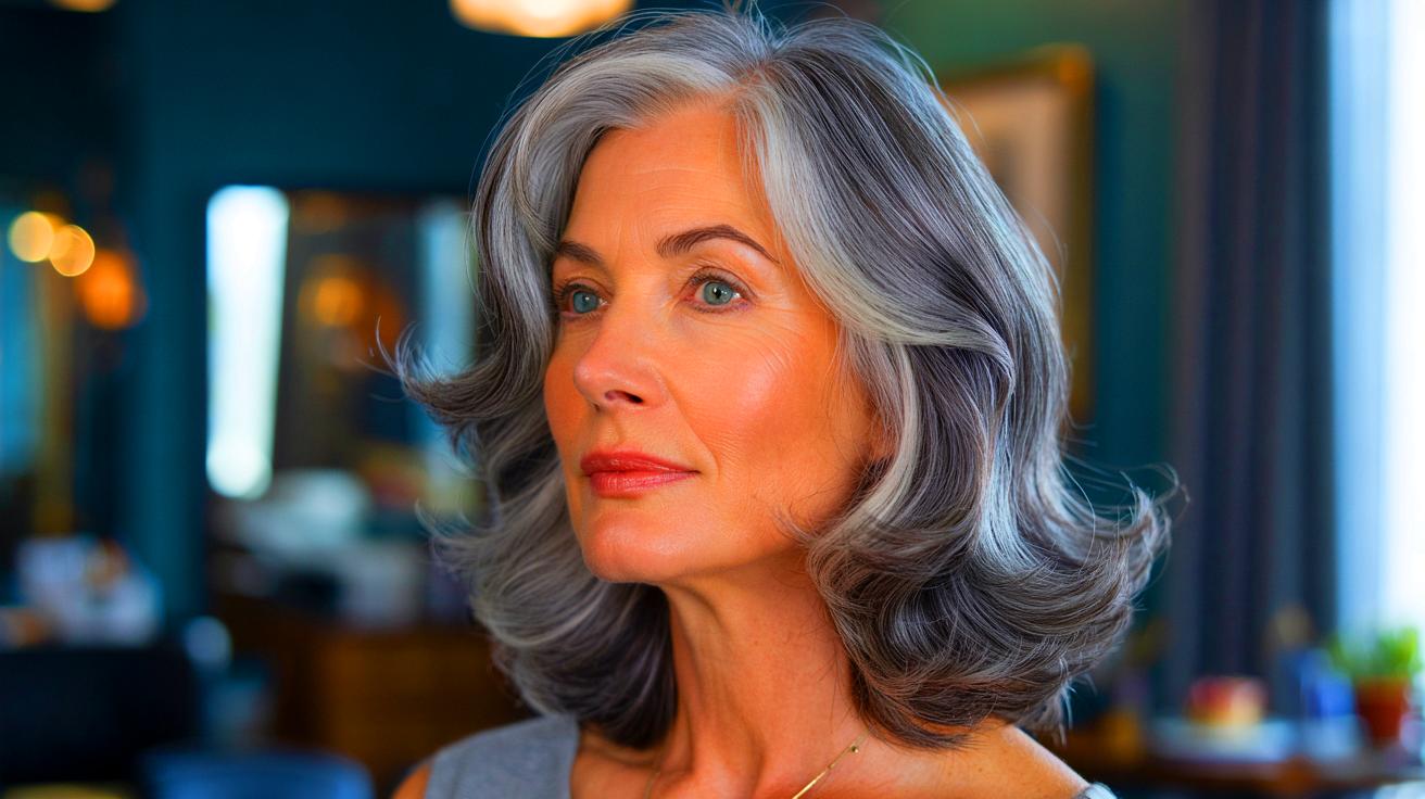 Grey framing : le meilleur balayage pour les cheveux gris