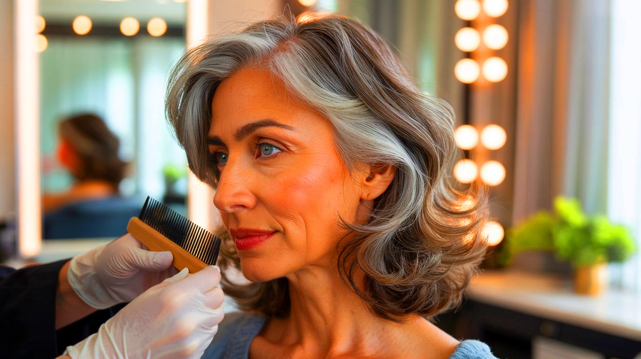 Cheveux gris : exit le quiet silver, la coloration smudge est la technique qui donne un effet plus naturel et rajeunissant