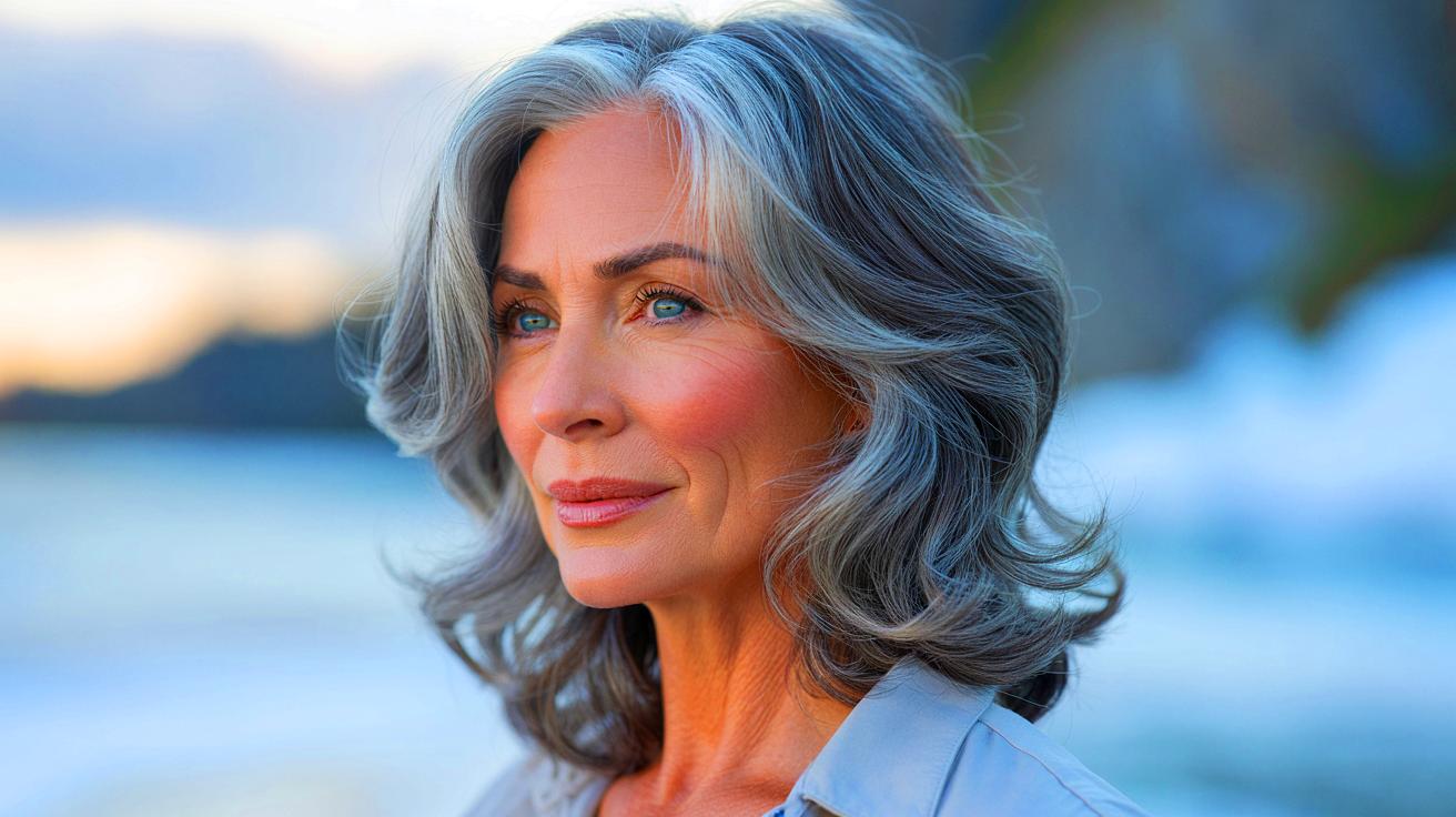 Cheveux gris : le “blond arctique” est la coloration la plus flatteuse