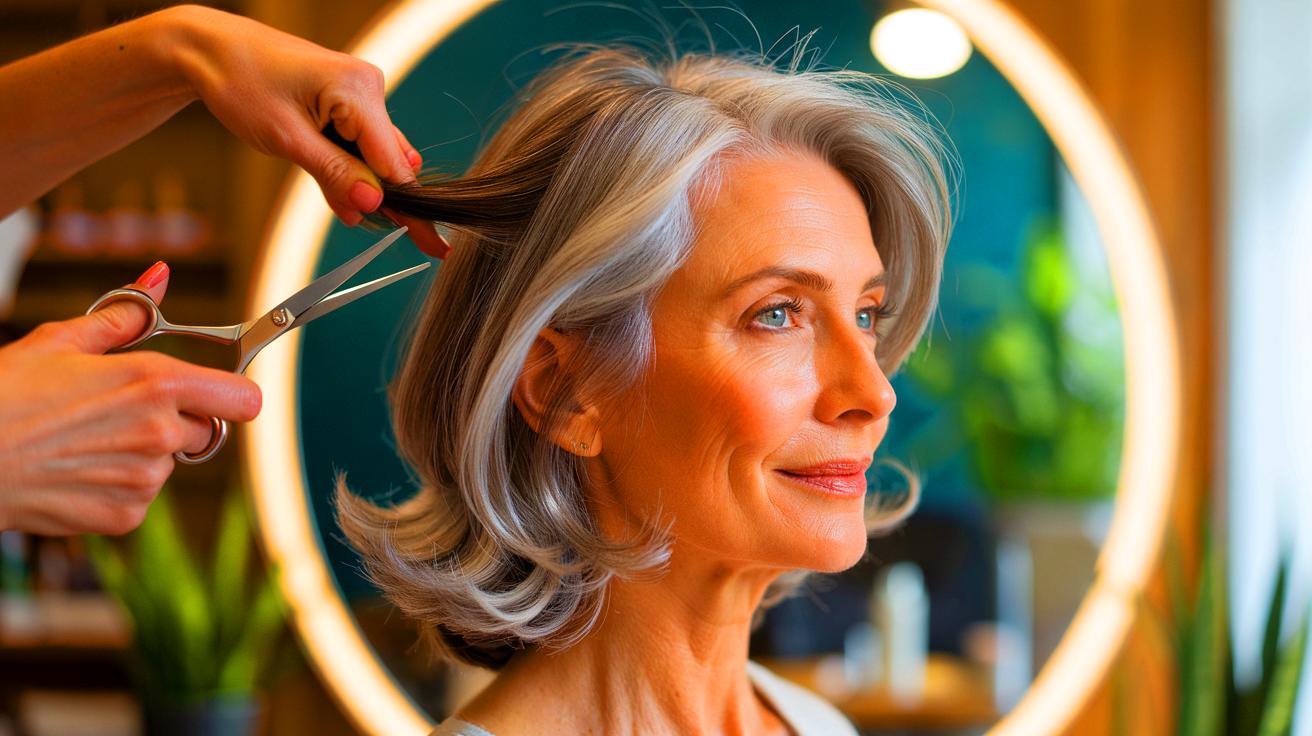 Coiffure après 60 ans : la coupe de cheveux “diamant” est la meilleure technique pour donner du volume selon un coiffeur