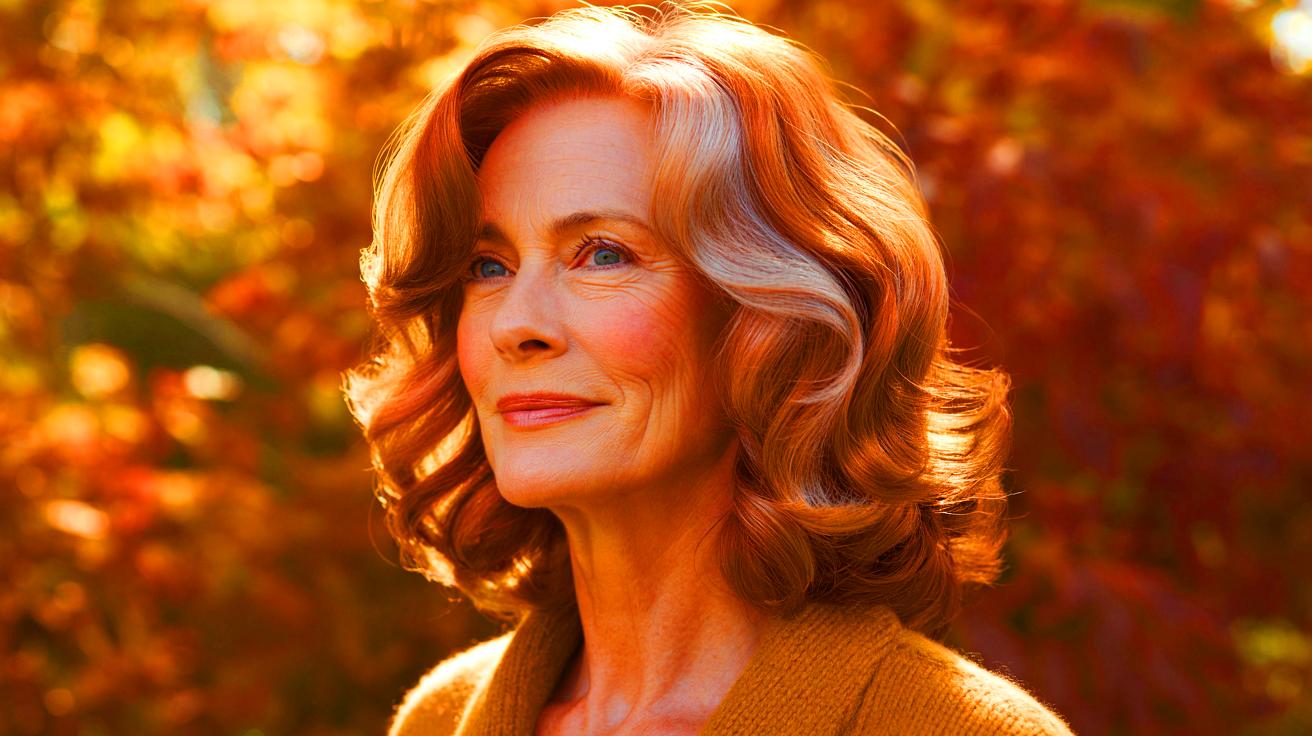 Après 60 ans, la coloration “spicy copper” est bien plus rajeunissante que le blond selon une experte, et très tendance pour l’automne 2026